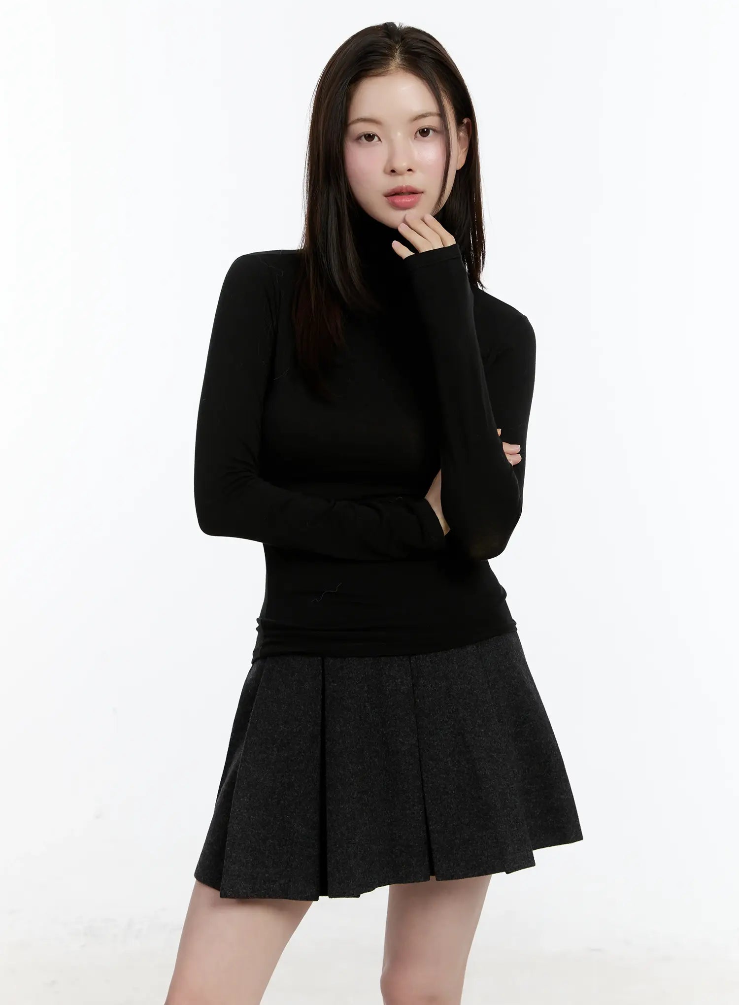 soft-turtleneck-tee-id511 / Black