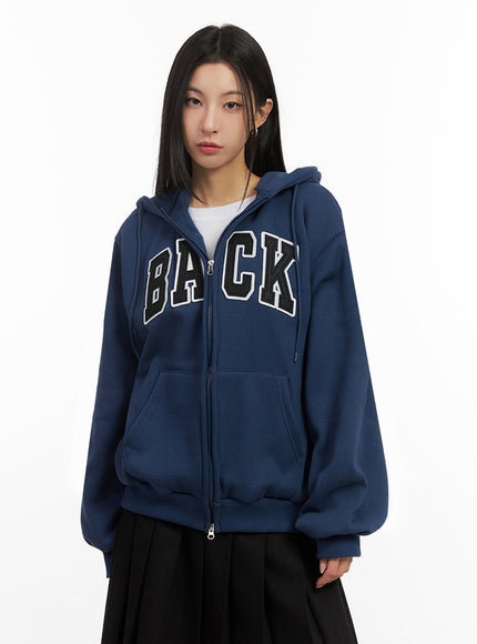 cozy-embroidered-hooded-jacket-id431 / Blue