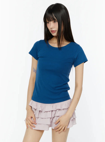 essential-crew-neck-t-shirt-iu518 / Blue