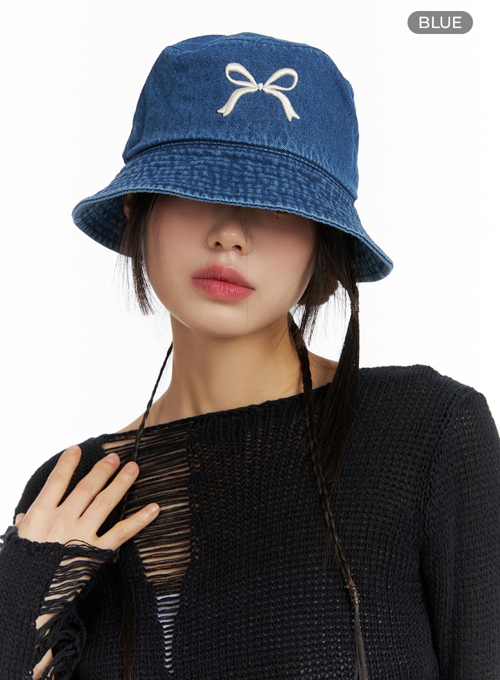 Embroidered Black BABE Bucket Hat 