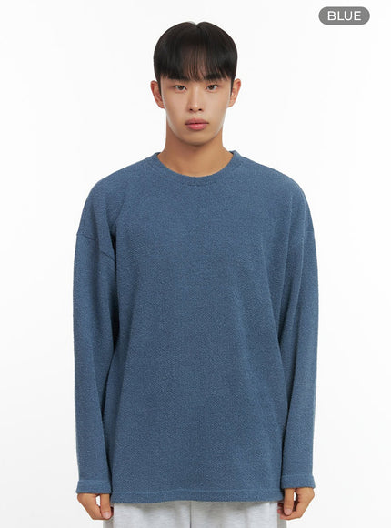 mens-basic-oversized-knit-io420 / Blue