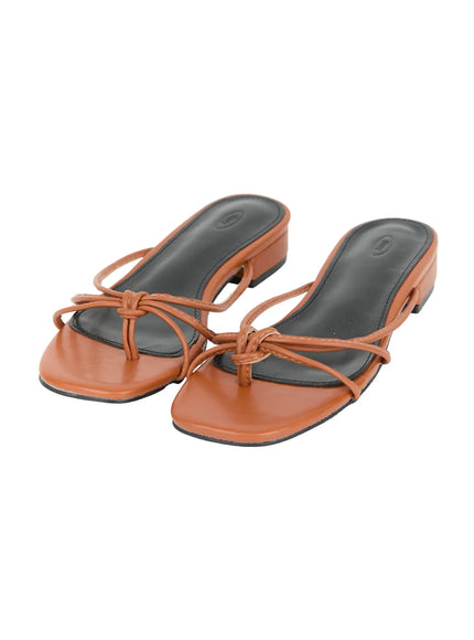 twist-strap-sandals-iu519 / Brown
