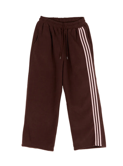 stripe-sweatpants-ij505 / Brown