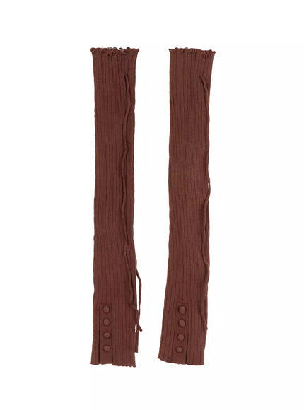 ribbon-legwarmers-in503 / Brown