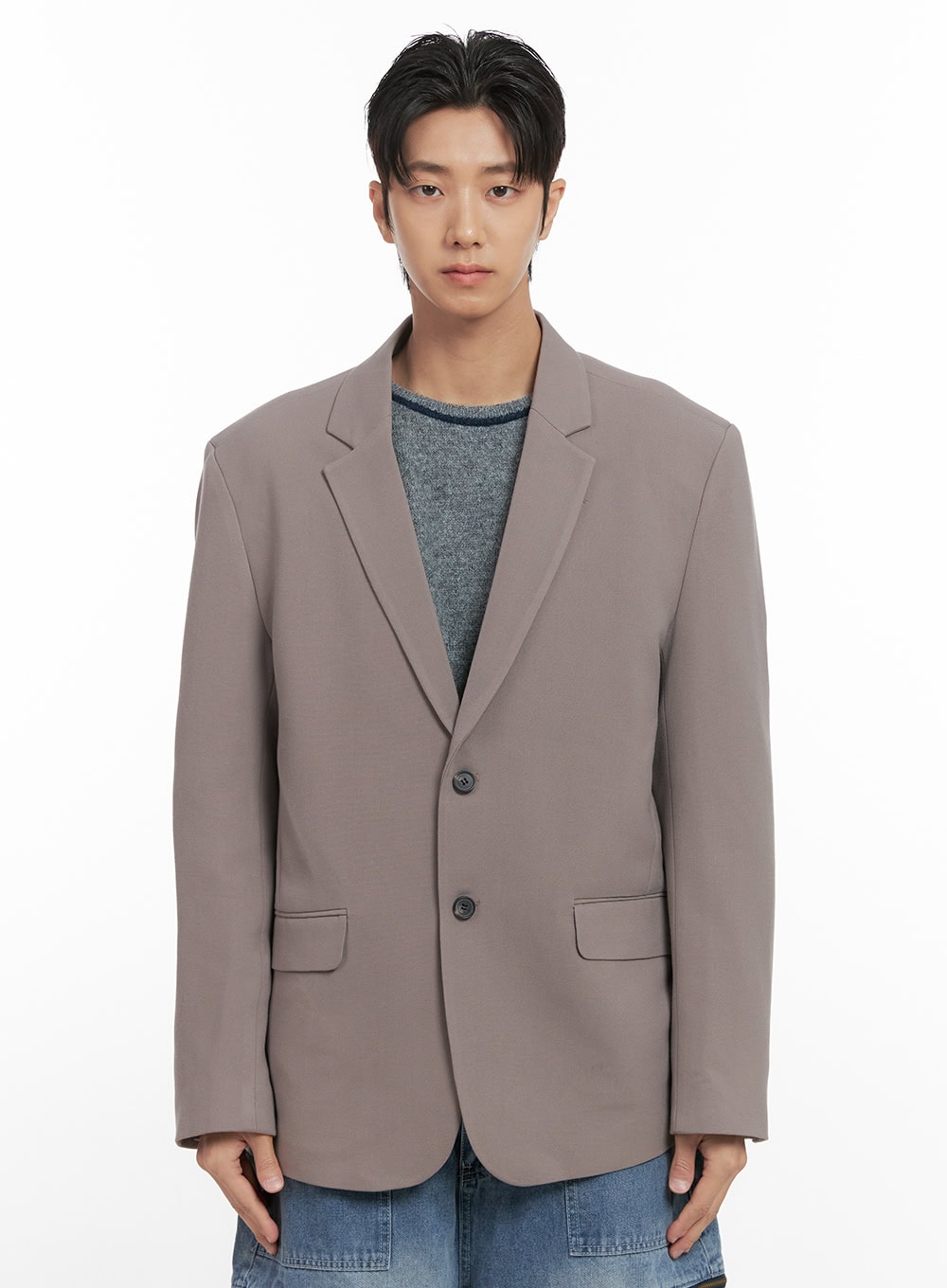 mens-oversized-blazer-id406 / Dark beige