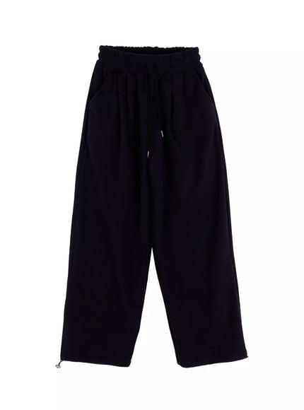 kessler-fleece-wide-leg-sweatpants-in528 / Dark blue