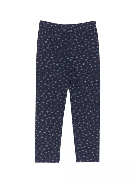 floral-button-7-8-leggings-iu522 / Dark blue
