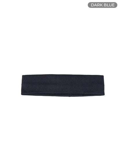 solid-cotton-headband-is402 / Dark blue