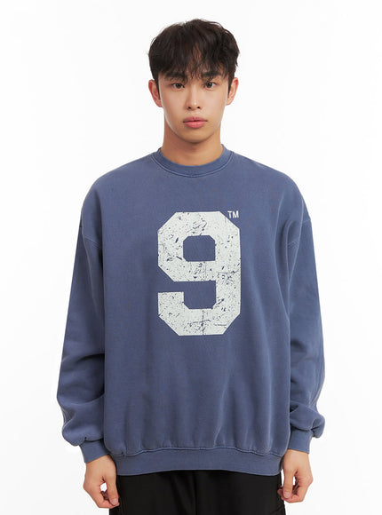mens-casual-long-sleeve-oversized-tee-id427 / Dark blue