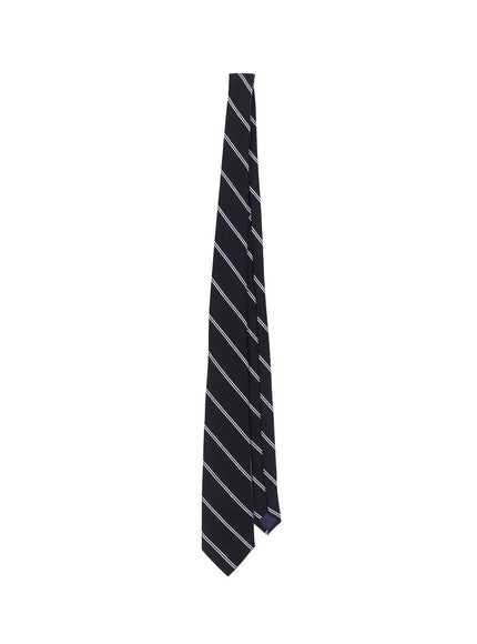 mens-classic-striped-tie-is502 / Dark blue