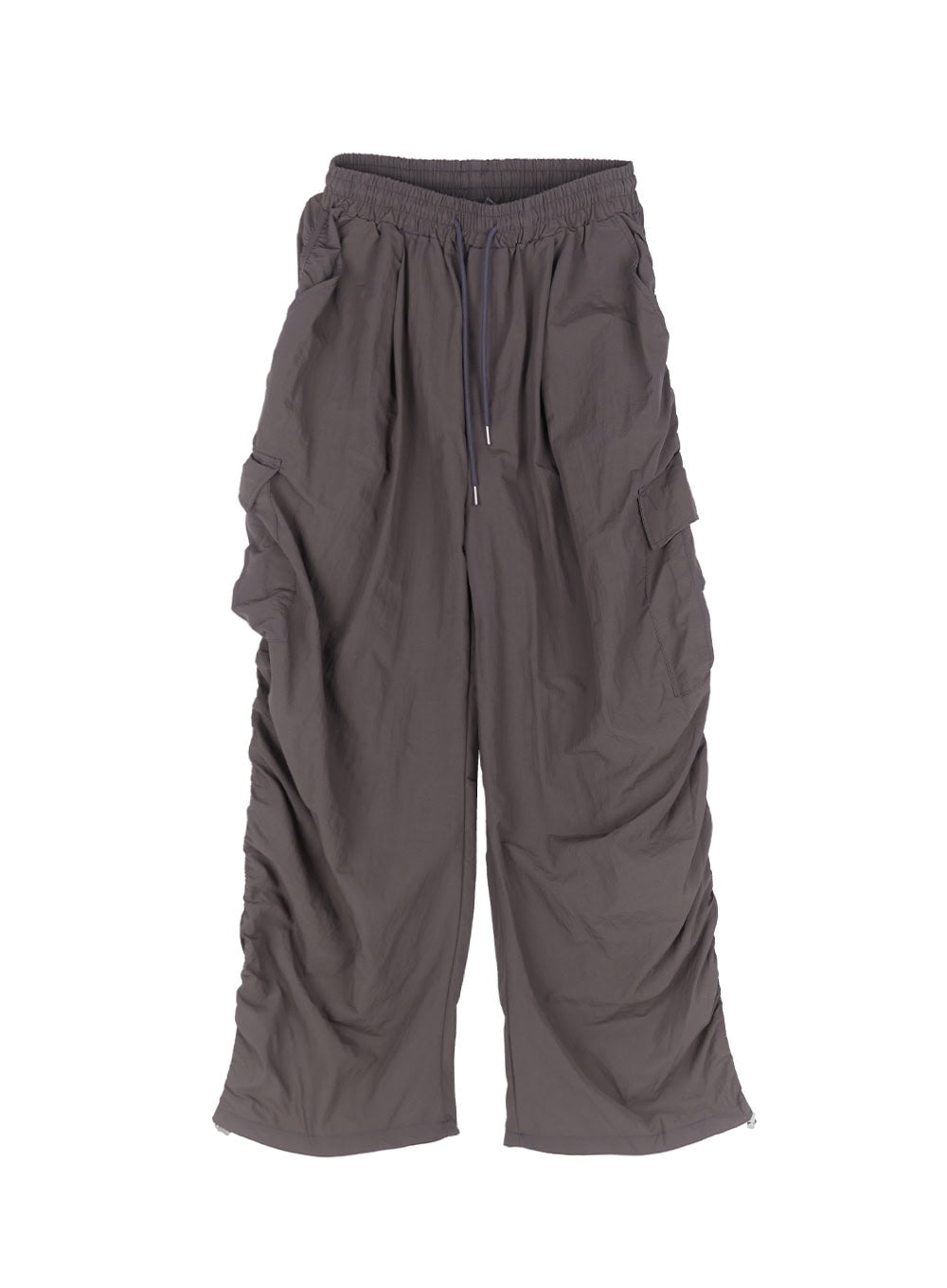adjustable-nylon-cargo-pants-iu509 / Dark gray
