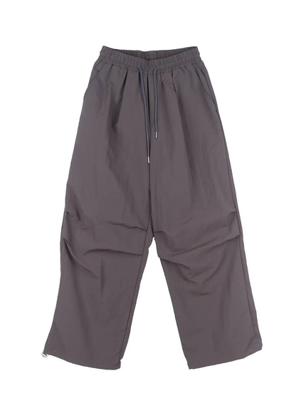 mens-parachute-streetwear-pants-il518 / Dark gray