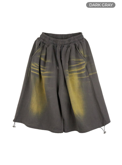 mens-vintage-washed-baggy-jorts-ig416 / Dark gray