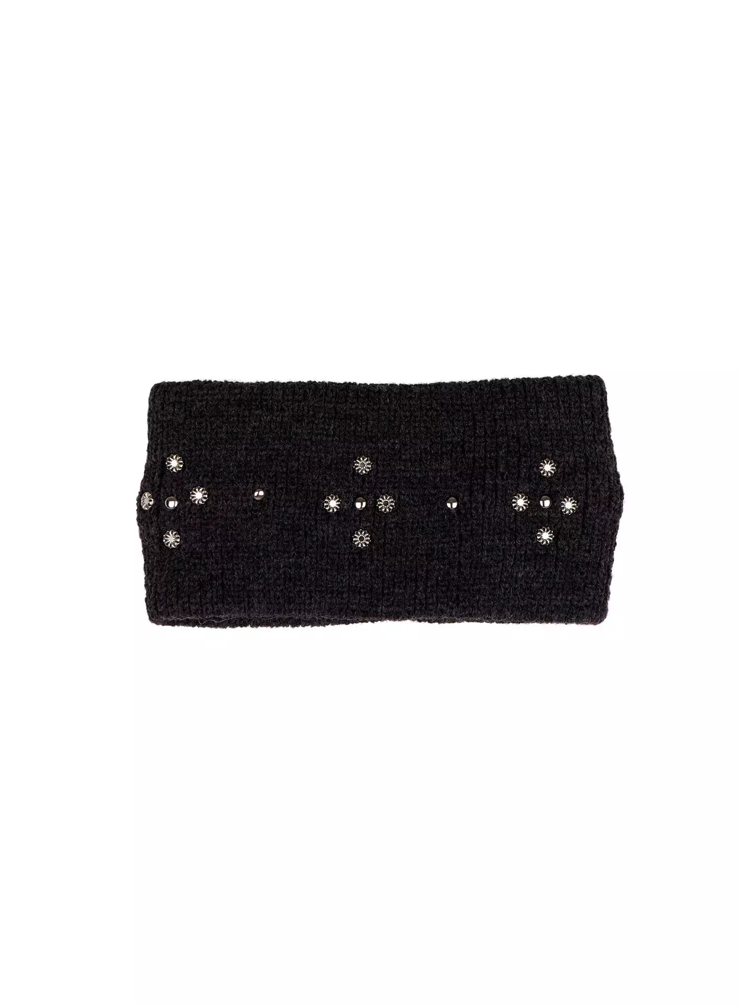 crisscross-rhinestones-headband-in528 / Dark gray