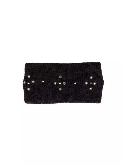 crisscross-rhinestones-headband-in528 / Dark gray