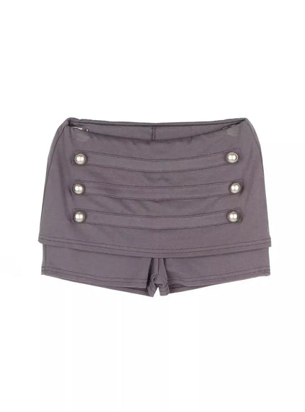 button-accent-mini-shorts-iu512 / Dark gray