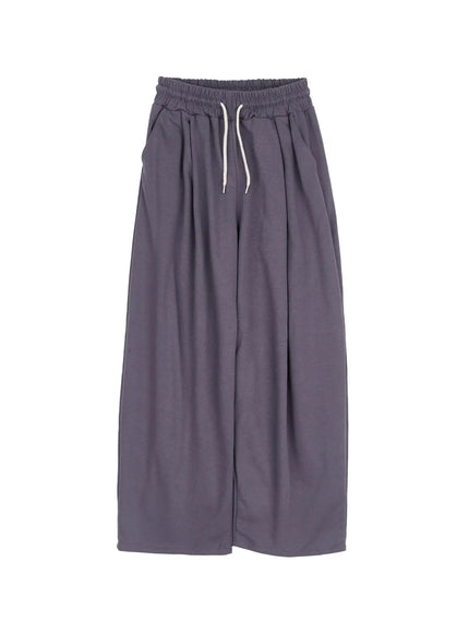 casual-wide-leg-sweatpants-iu509 / Dark gray