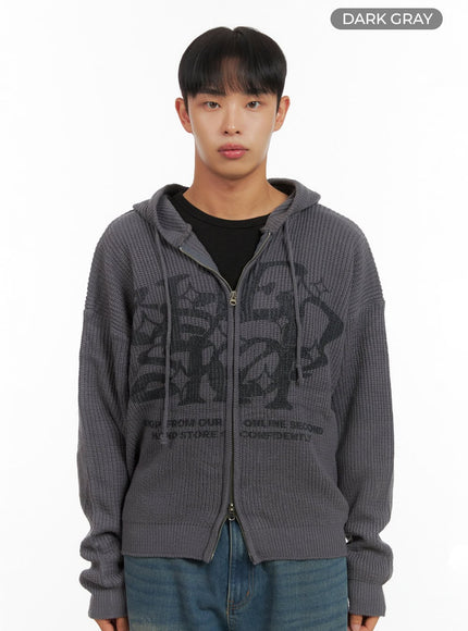 Men's Street Style Hoodie Knit IS419 Acubi style LEWKIN