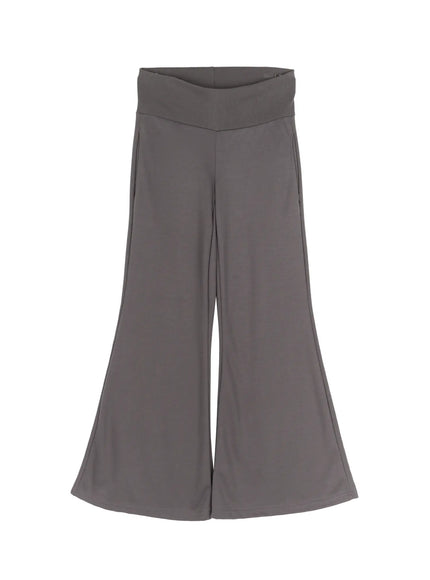 slim-fit-flared-yoga-pants-iu516 / Dark gray