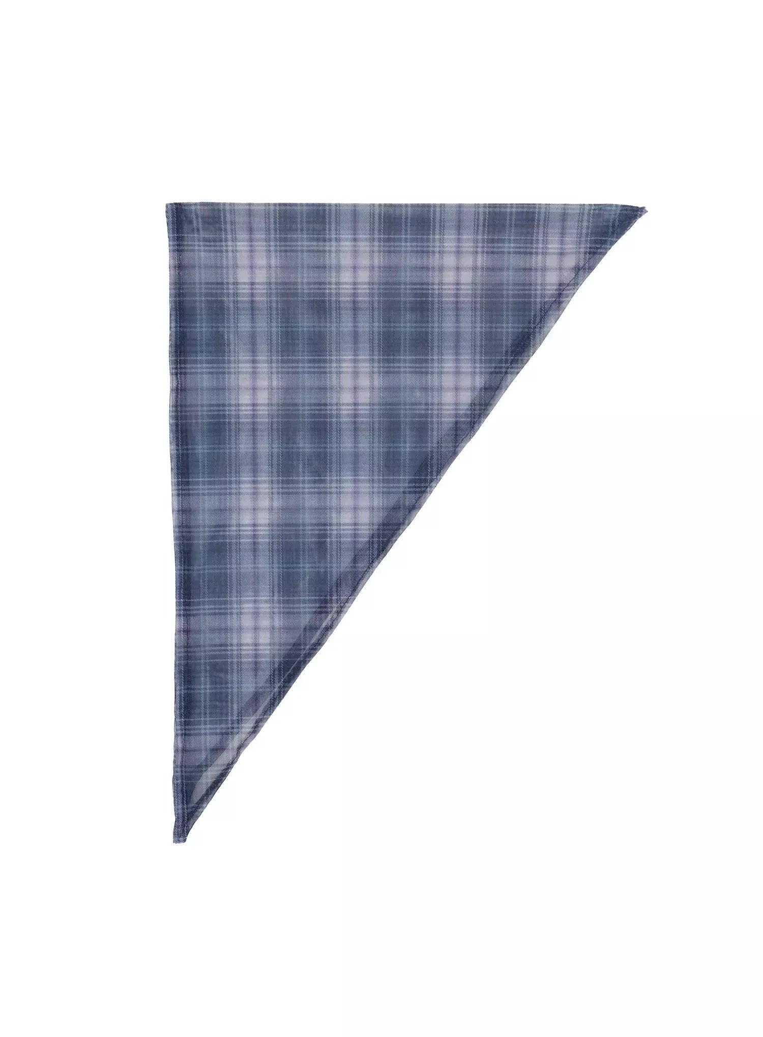 plaid-sheer-headscarf-im523 / Dark blue