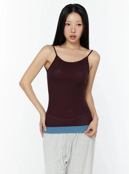 two-tone-cami-top-iu522 / Dark purple