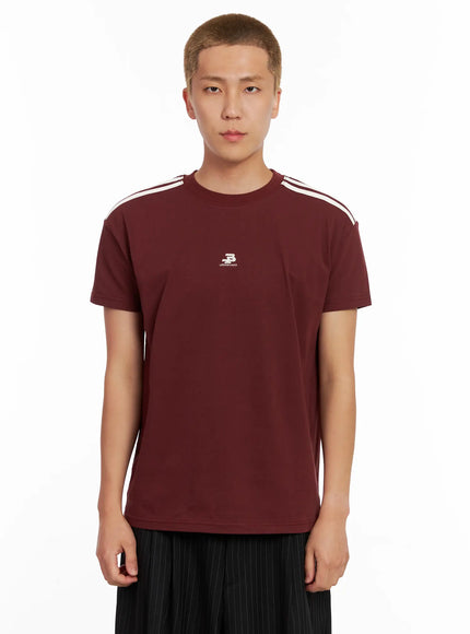mens-minimalist-athletic-tee-il521 / Dark red