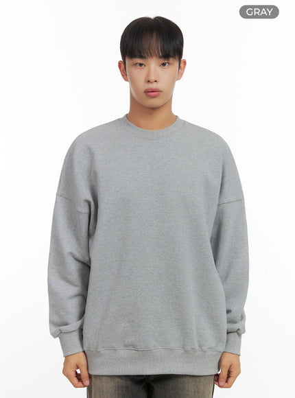 mens-loose-fit-sweatshirt-io420 / Gray