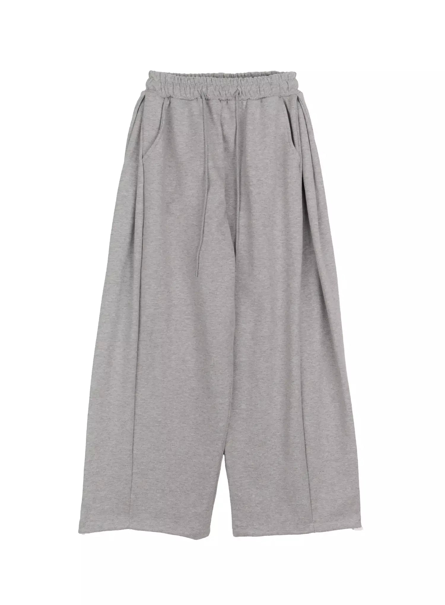 relaxed-wide-leg-sweatpants-im504 / Gray
