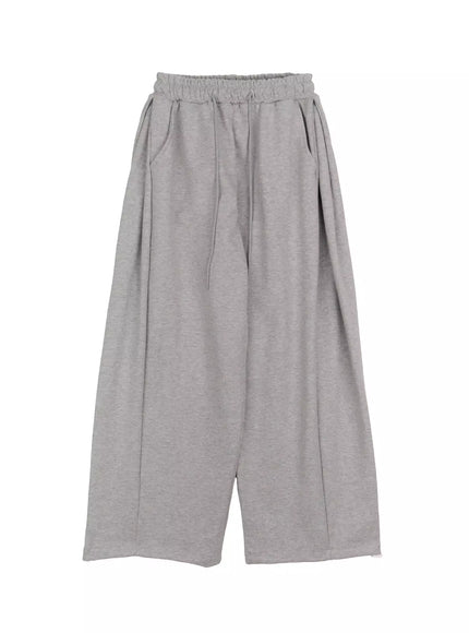relaxed-wide-leg-sweatpants-im504 / Gray