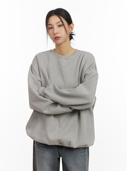 classic-oversized-crew-neck-ij503 / Gray