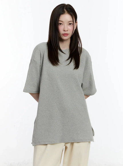 cozy-fleece-cotton-t-shirt-id526 / Gray