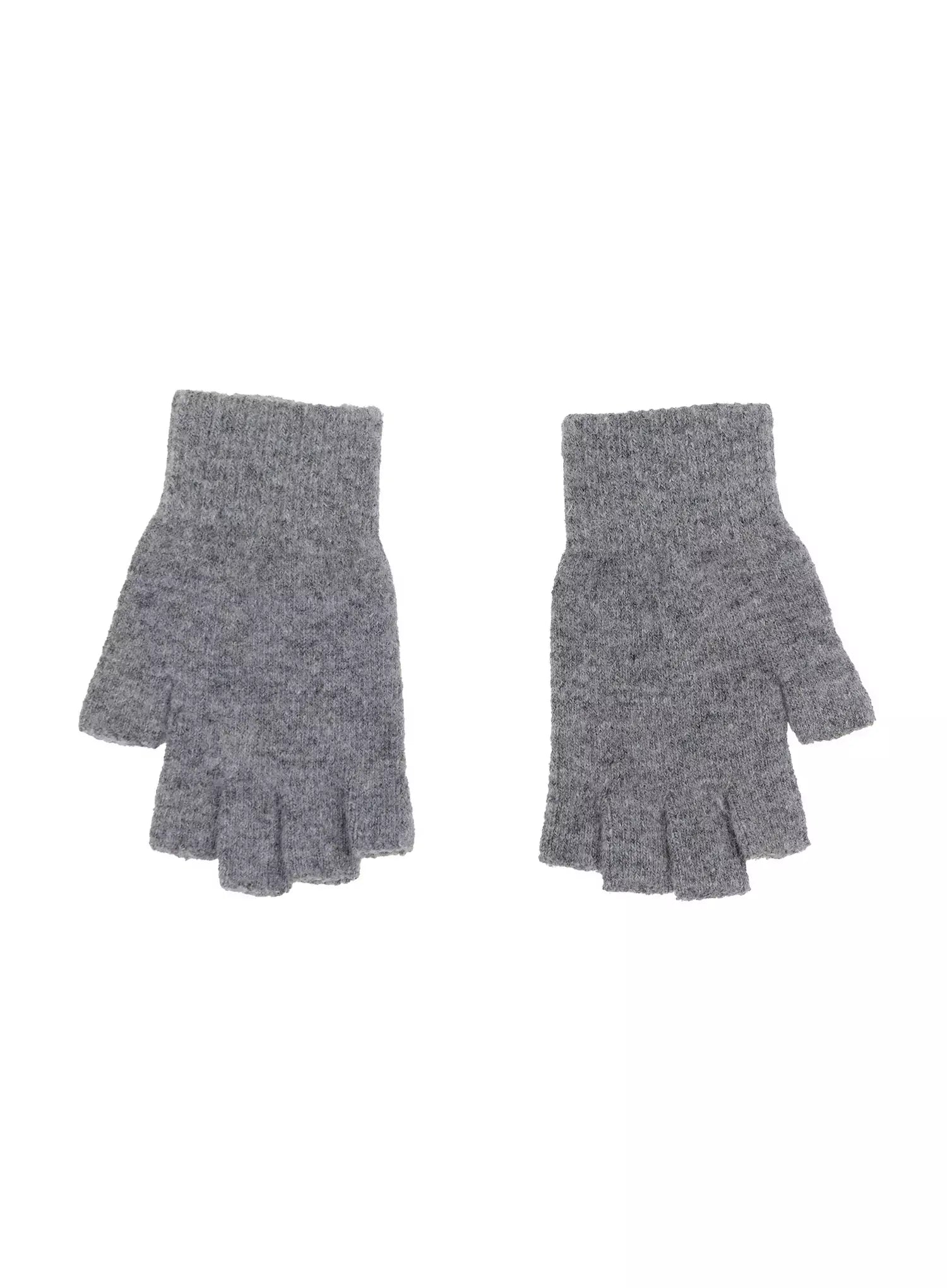 knit-fingerless-gloves-in503 / Gray