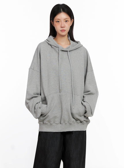 oversized-casual-hoodie-is515 / Gray