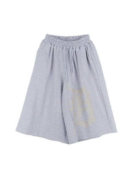 mens-graphic-sweatshorts-il521 / Gray