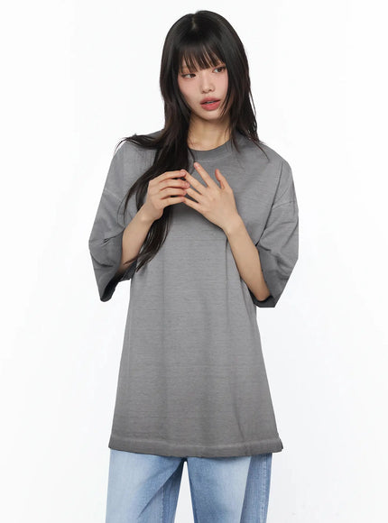 oversized-gradient-t-shirt-iy525 / Gray
