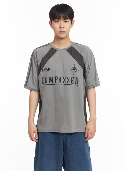 mens-two-tone-t-shirt-ia529 / Gray