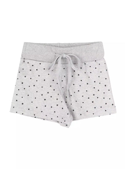 star-print-sweat-shorts-iu512 / Gray