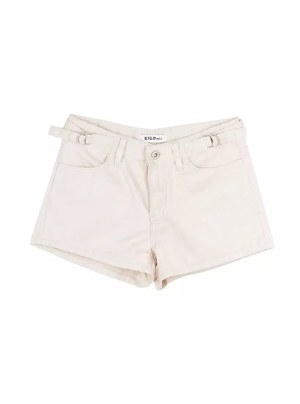 black-cargo-pocket-shorts-iu518 / Light beige