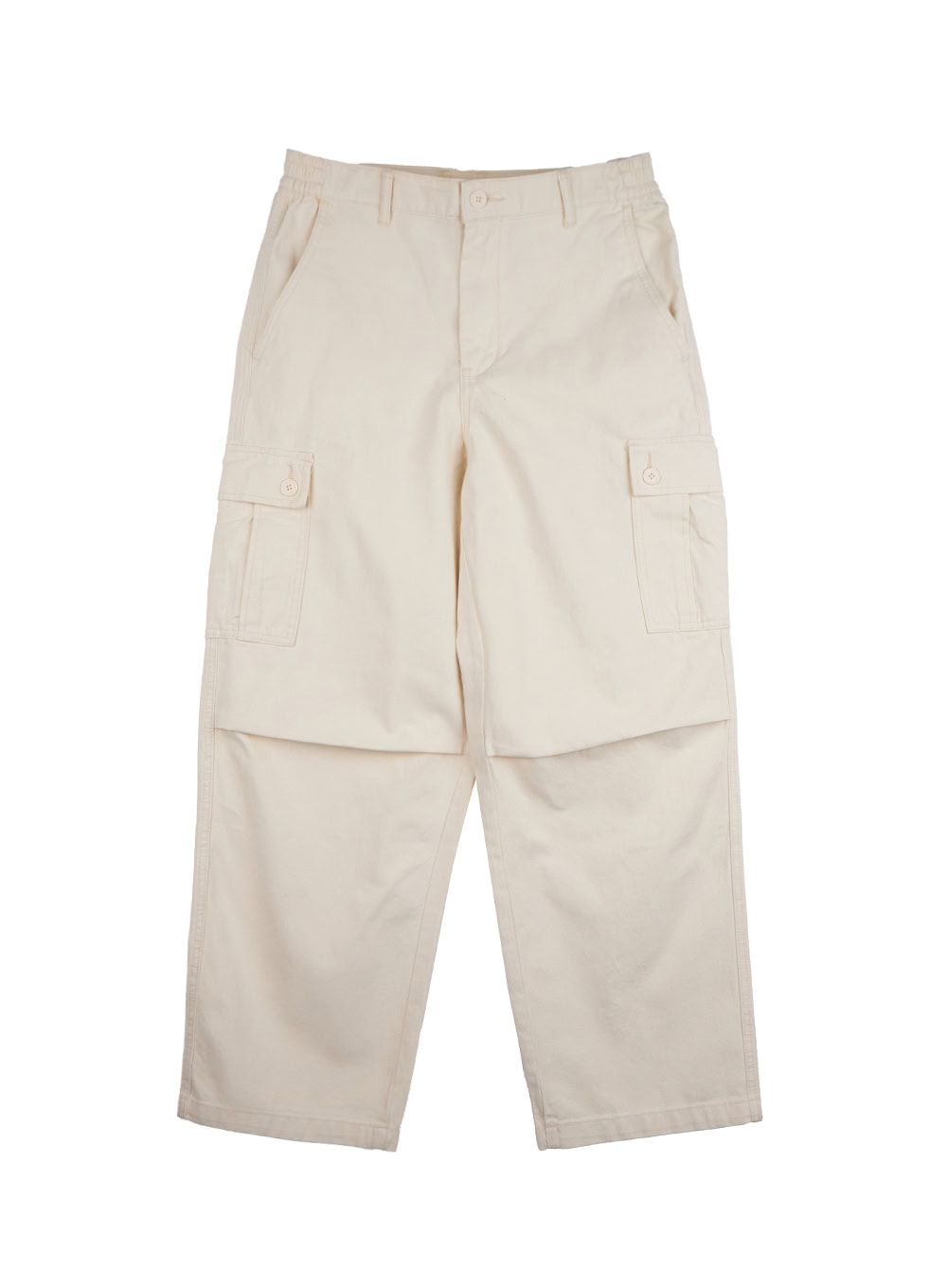 mens-wide-fit-cargo-pockets-cotton-pants-id413 / Light beige