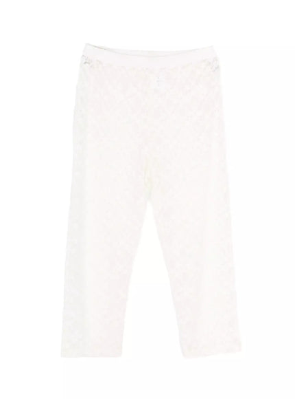 sheer-lace-capri-leggings-iu518 / Light beige