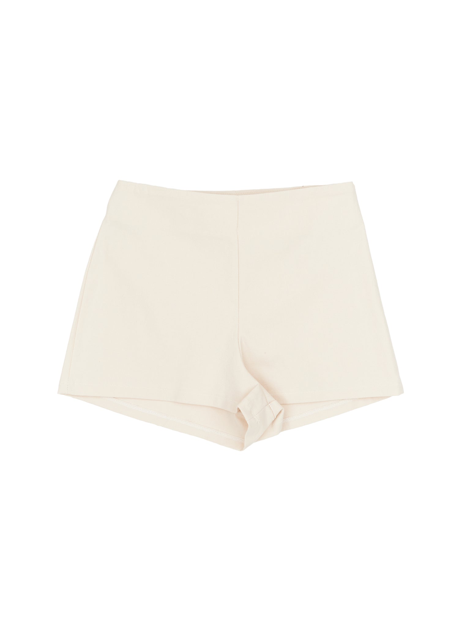 high-rise-cotton-shorts-im524 / Light beige