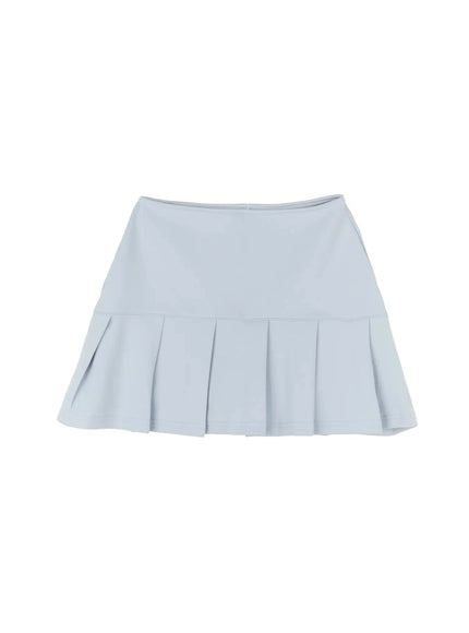 pleated-mini-skirt-id525 / Light blue