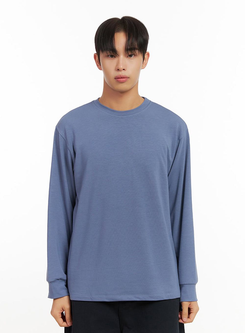 mens-solid-comfort-long-sleeve-tee-id413 / Light blue