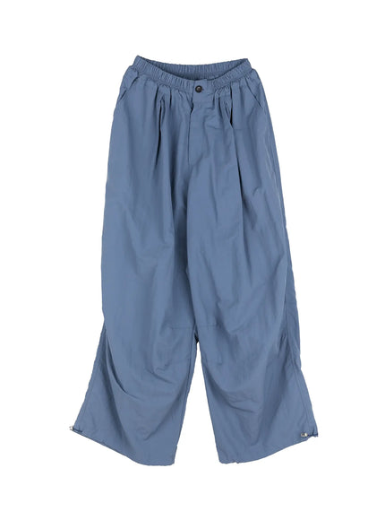 mens-seam-detail-balloon-fit-drawstring-pants-il511 / Light blue