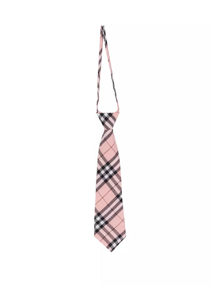 classic-checkered-tie-ia507 / Pink