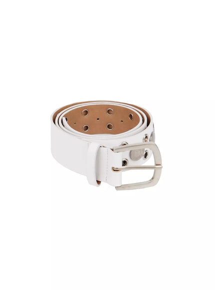 studded-edgy-belt-ia527 / White