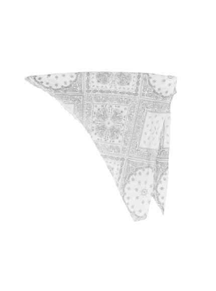 mens-small-paisley-bandana-scarf-il514 / White