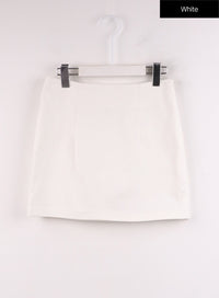 basic-mini-skirt-if402 / White