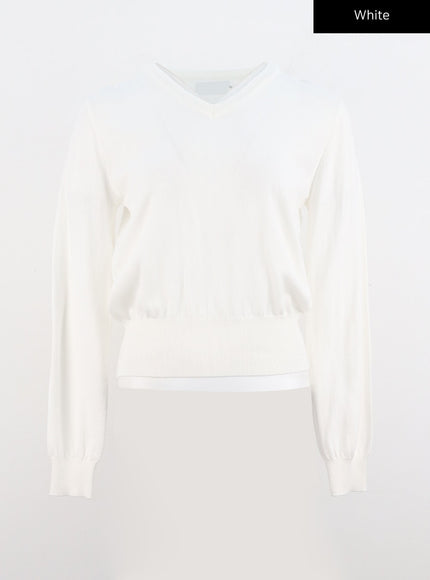 cozy-c-neck-pullover-io320 / White