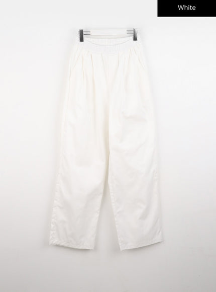 pintuck-wide-fit-pants-io326 / White